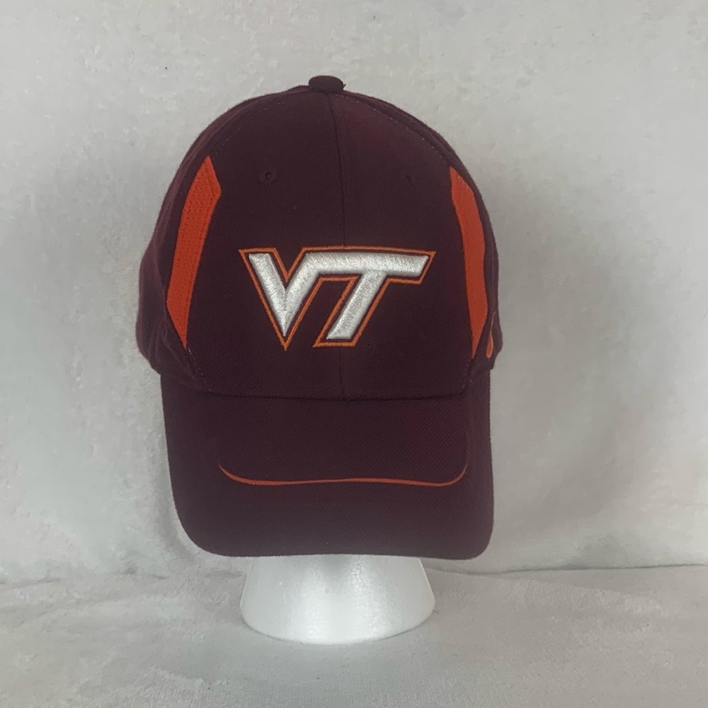 Virginia Tech Hokies Embroidered Team Nike‎ Hat Adjustable Hook & Loop Vtg